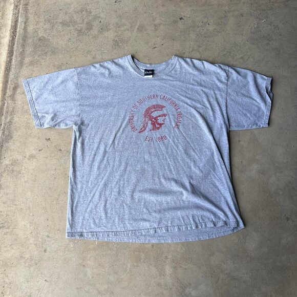 USC university southern california Grey Tee Mens size XXL old varsity brand - Picture 1 of 3